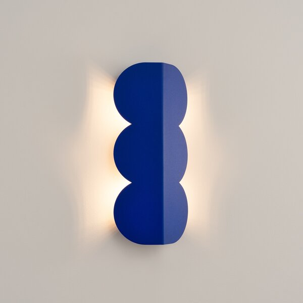 Φωτιστικό τοίχου Biscuit, Μπλε Ultramarine, 16.3x5.8x33.6 cm