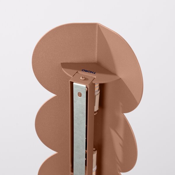 Φωτιστικό τοίχου Biscuit, Μόκα, 16.3x5.8x33.6 cm