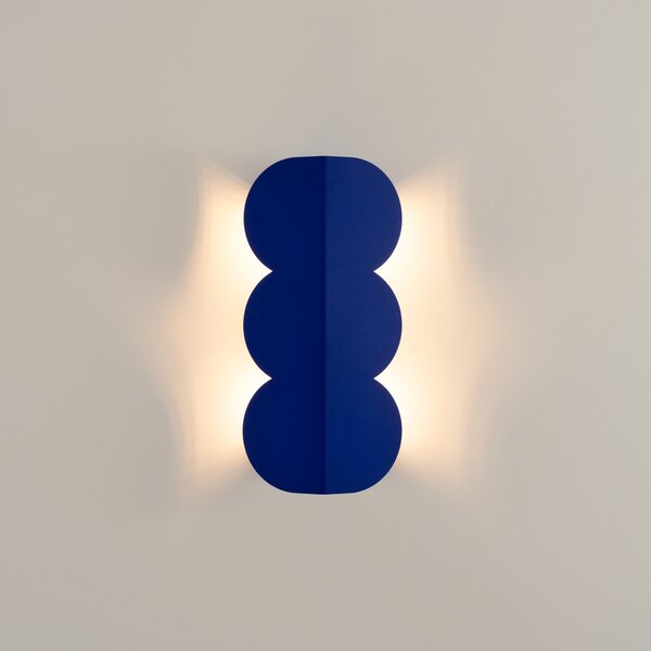Φωτιστικό τοίχου Biscuit, Μπλε Ultramarine, 16.3x5.8x33.6 cm