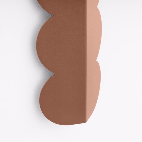Φωτιστικό τοίχου Biscuit, Μόκα, 16.3x5.8x33.6 cm