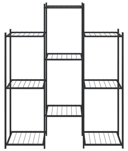 VidaXL Βάση Λουλουδιών Μαύρη 83 x 25 x 100 εκ. Σιδερένια