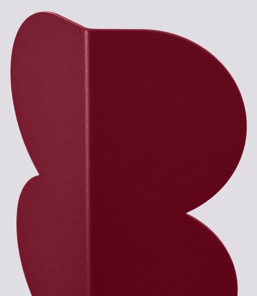 Φωτιστικό τοίχου Biscuit, Μπορντό, 16.3x5.8x33.6 cm