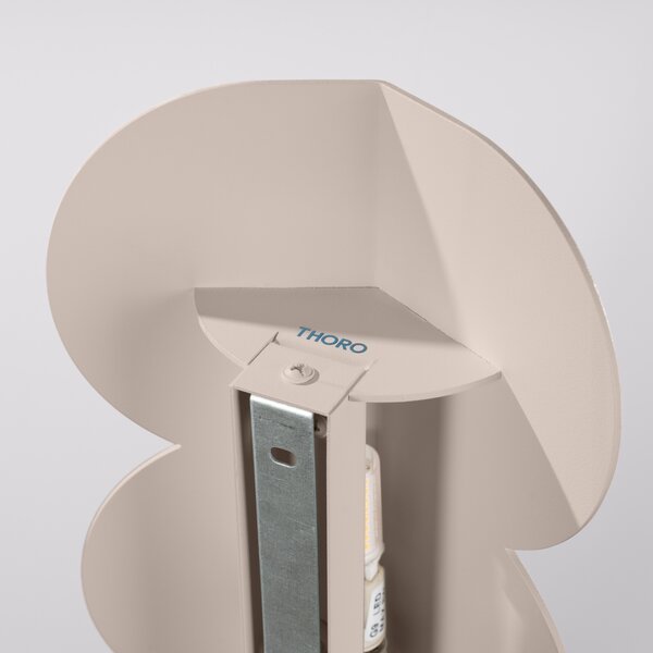 Φωτιστικό τοίχου Biscuit, Taupe, 16.3x5.8x33.6 cm