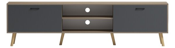 Έπιπλο τηλεόρασης, Gorna, Pako, Ανθρακί 180x35x48.6 cm