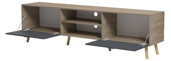 Έπιπλο τηλεόρασης, Gorna, Pako, Ανθρακί 180x35x48.6 cm