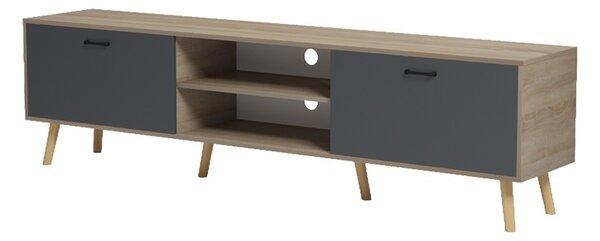 Έπιπλο τηλεόρασης, Gorna, Pako, Ανθρακί 180x35x48.6 cm