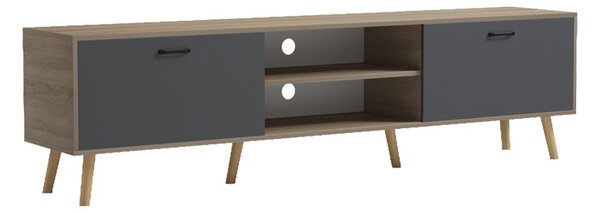 Έπιπλο τηλεόρασης, Gorna, Pako, Ανθρακί 180x35x48.6 cm