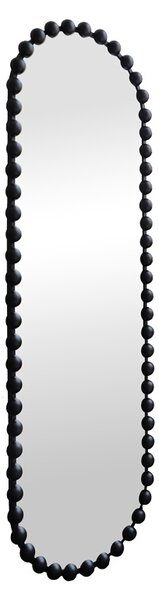 Επιτοίχιος καθρέφτης, Myrtus, Pako, Μαύρο 50x2.5x160 cm