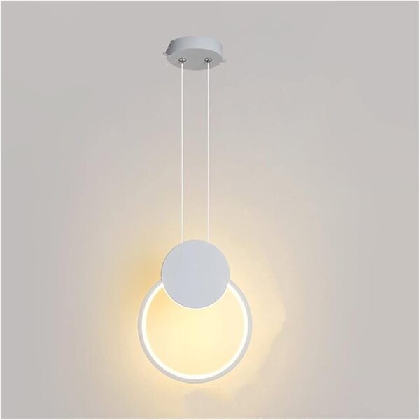 Κρεμαστό φωτιστικό LED, Ganden, Pako, Λευκό 26.5x26.5x20 cm