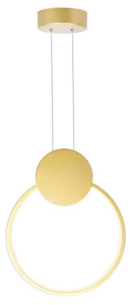 Κρεμαστό φωτιστικό LED, Ganden, Pako, Χρυσό 26.5x26.5x20 cm