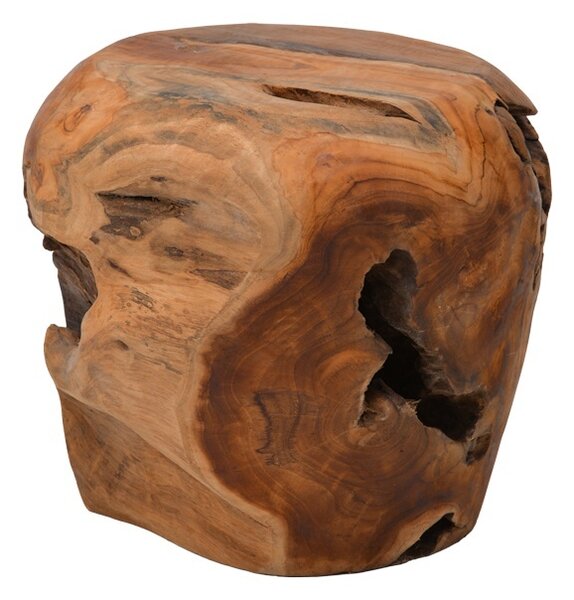 Σκαμπό από μασίφ ξύλο, Bolare, Pako, Φυσικό 40x40x36 cm