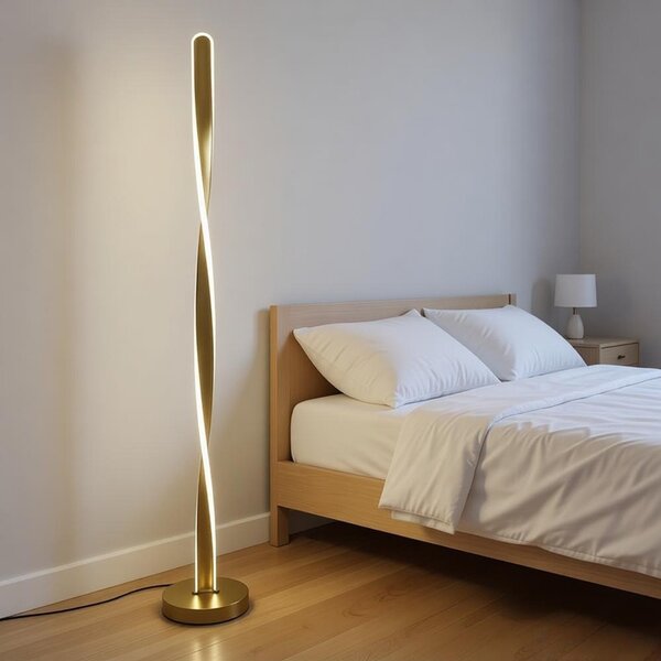 Φωτιστικό δαπέδου LED, Jounko, Pako, Χρυσό 20x20x130 cm