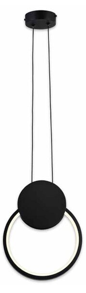 Κρεμαστό φωτιστικό LED, Ganden, Pako, Μαύρο 26.5x26.5x20 cm