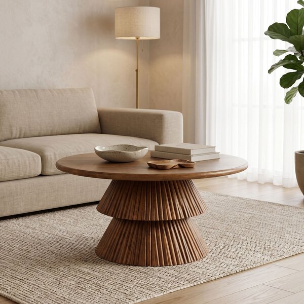 Τραπεζάκι σαλονιού, Havai, Pako, Καρυδί 80x80x45 cm