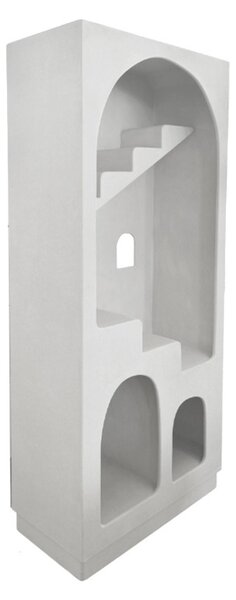 Βιβλιοθήκη, Boolten, Pako, Λευκό 80x38x190 cm