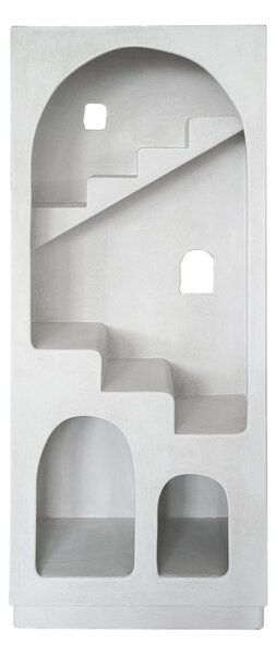 Βιβλιοθήκη, Boolten, Pako, Λευκό 80x38x190 cm