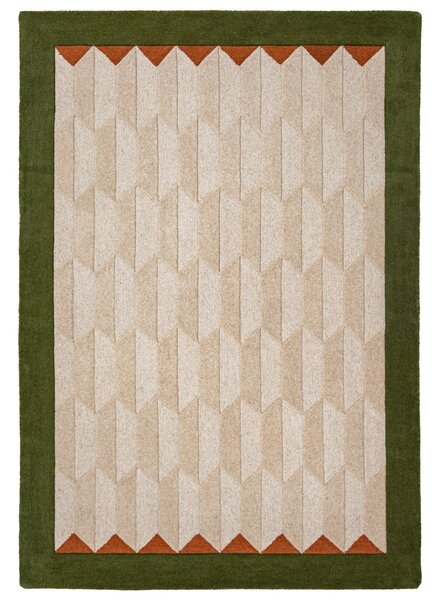 Covor Apex Border Wool Verde 120x170 cm