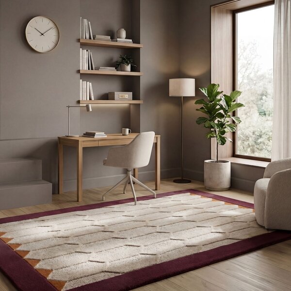 Covor Apex Border Wool Visiniu 120x170 cm
