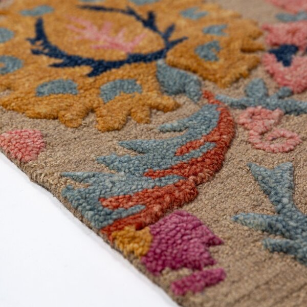 Covor Amira Floral Wool Multicolor 140x200 cm
