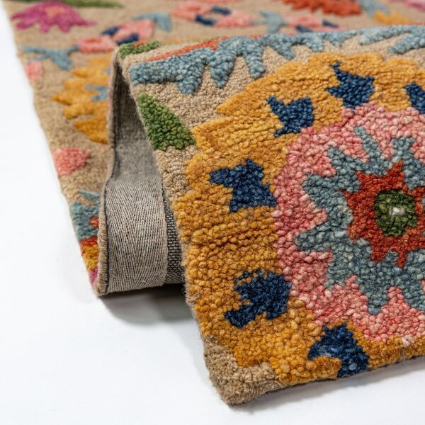 Covor Amira Floral Wool Multicolor 140x200 cm