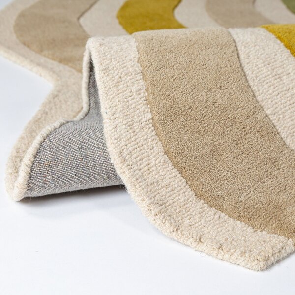 Covor Cascade Wool Verde 140x200 cm