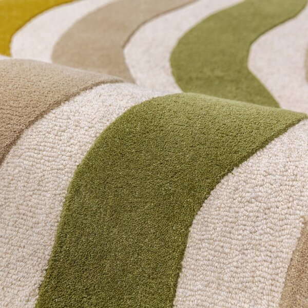 Covor Cascade Wool Verde 140x200 cm