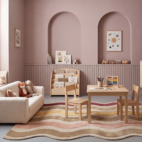 Covor Cascade Wool Mov 140x200 cm