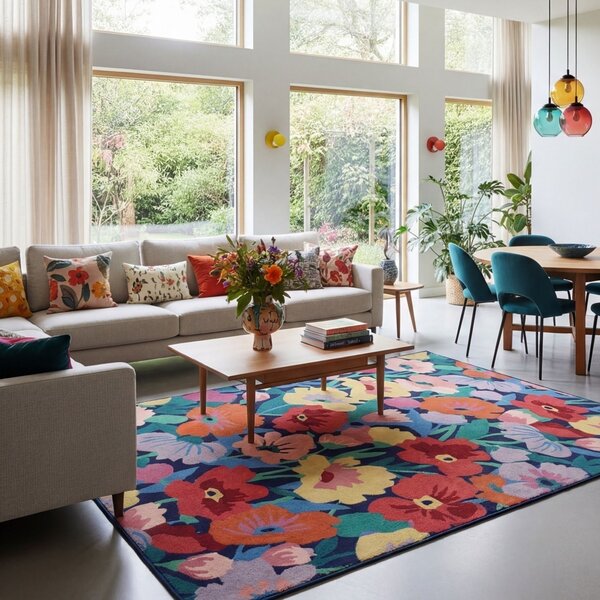 Covor Cut Out Floral Multicolor 140x200 cm