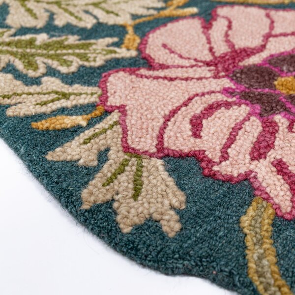 Covor traversa Daphne Shaped Floral Multicolor 60x230 cm