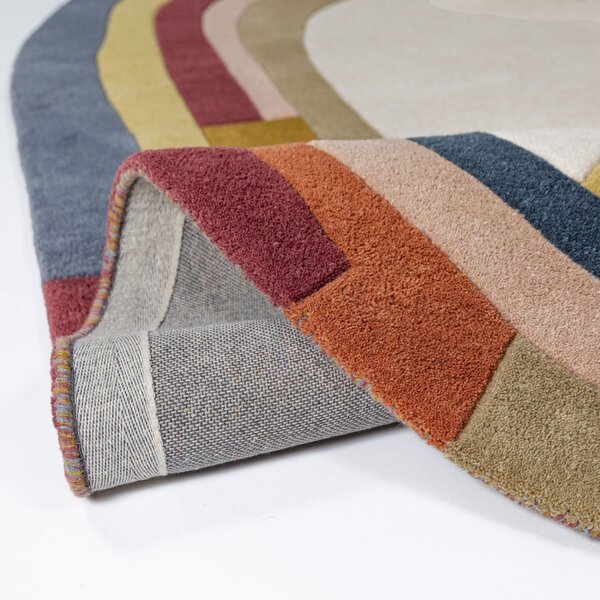 Covor oval Emryc Wool Multicolor 140x200 cm