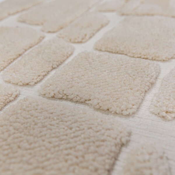 Covor Esra Cobbled Crem 160x230 cm