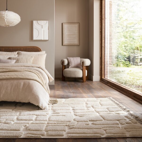 Covor Esra Cobbled Crem 160x230 cm