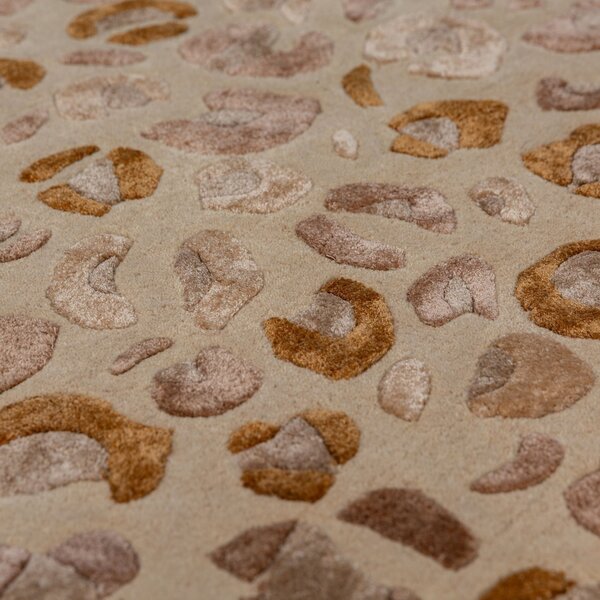 Covor traversa Leopard Print Natural 80x230 cm