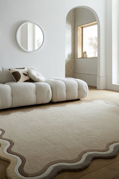 Covor Leo Scallop Border Natural 120x170 cm