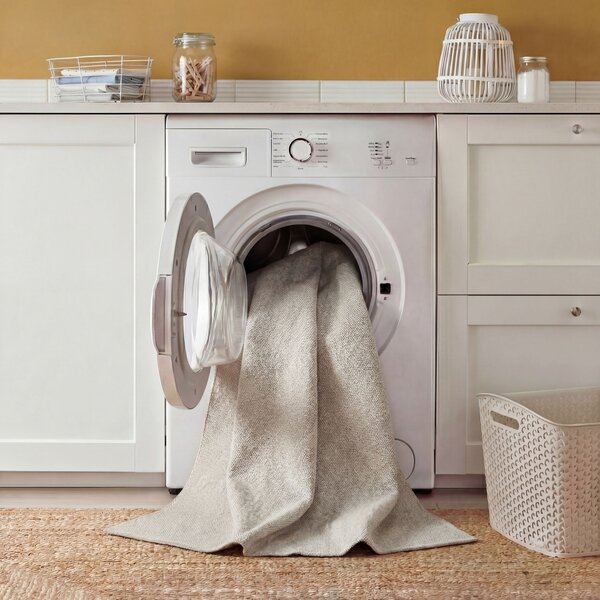 Covor Linear Washable Gri 140x194 cm