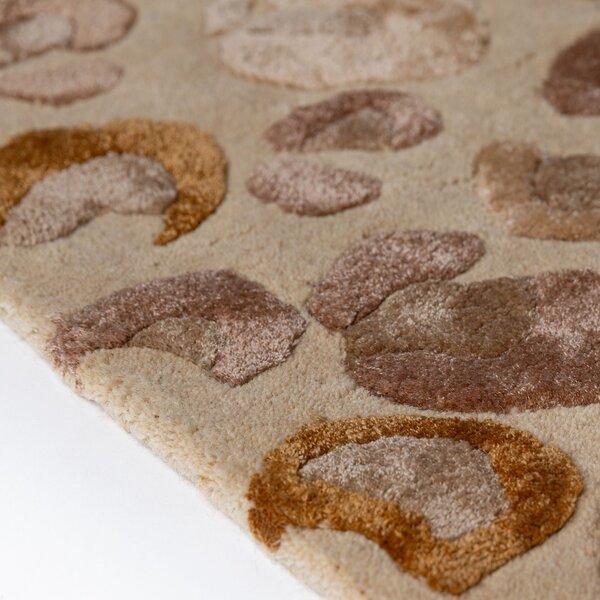 Covor traversa Leopard Print Natural 80x230 cm