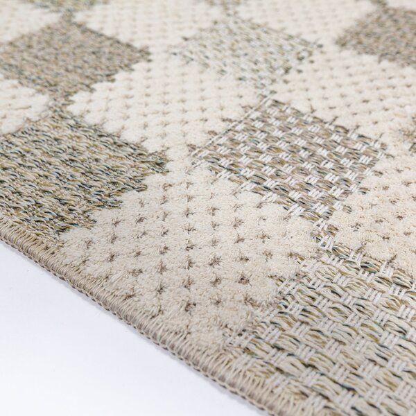 Covor Muted Checkerboard Verde 116x170 cm