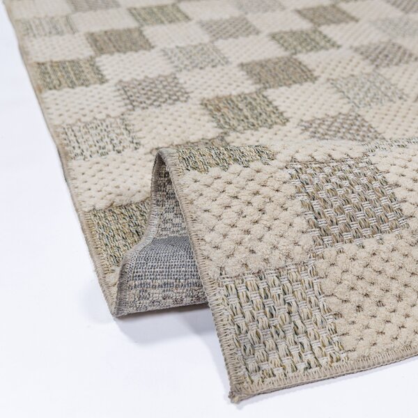 Covor Muted Checkerboard Verde 116x170 cm