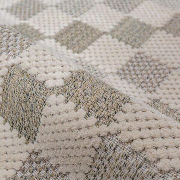 Covor Muted Checkerboard Verde 116x170 cm