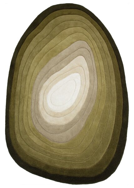Covor Puddle Ombre Wool Verde 160x230 cm