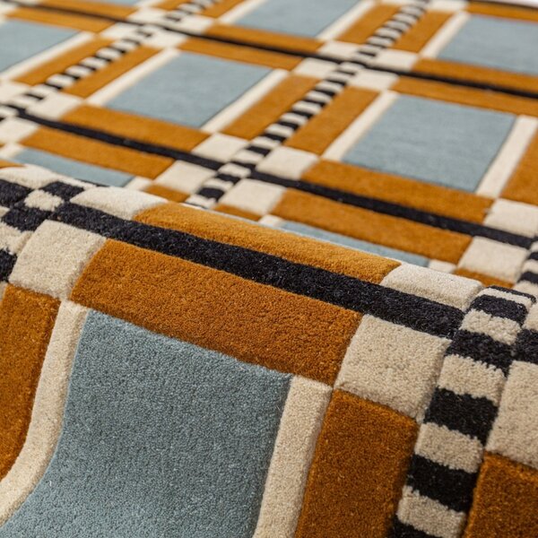 Covor Quadro Wool Multicolor 140x200 cm