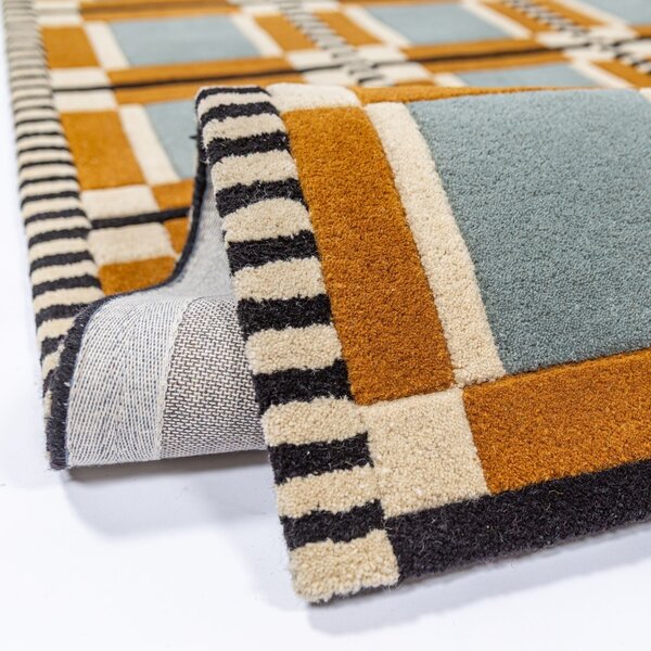 Covor Quadro Wool Multicolor 140x200 cm
