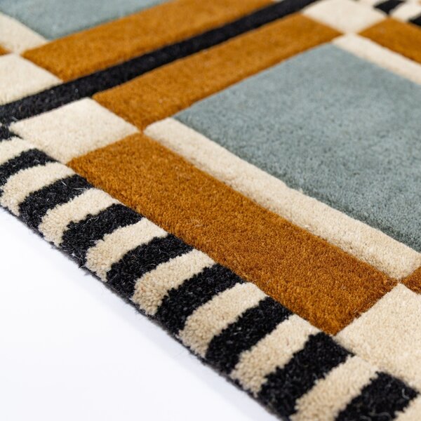Covor Quadro Wool Multicolor 140x200 cm