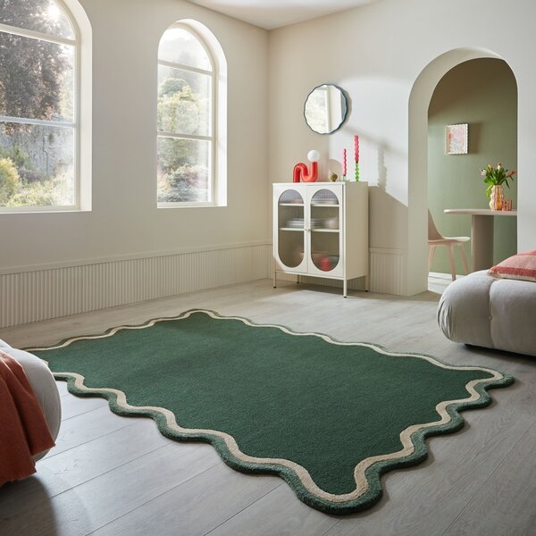 Covor Rivo Wool Verde 120x170 cm