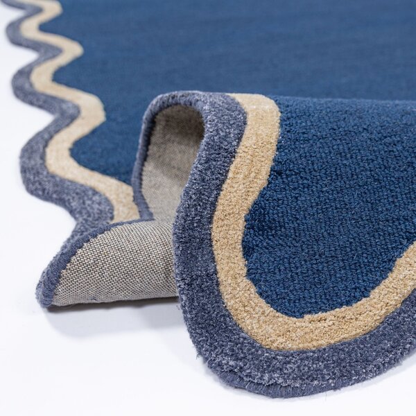 Covor Rivo Wool Bleumarin 120x170 cm