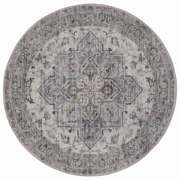 Covor Rotund INKA V4 Bej 120x120 cm