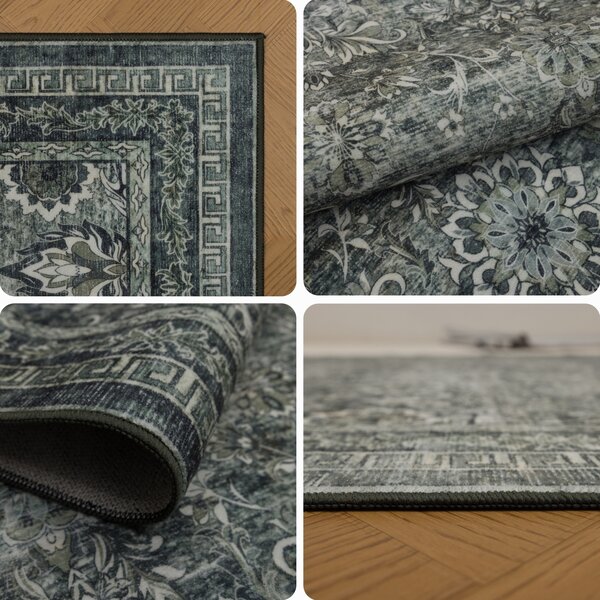 Covor Rotund INKA V8 Verde 160x160 cm