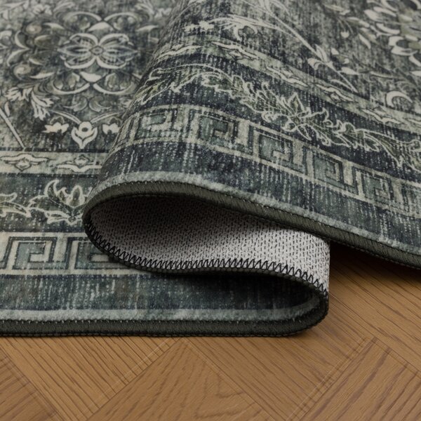 Covor Rotund INKA V8 Verde 160x160 cm
