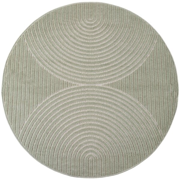 Covor Rotund NOVA V1 Verde 80x80 cm