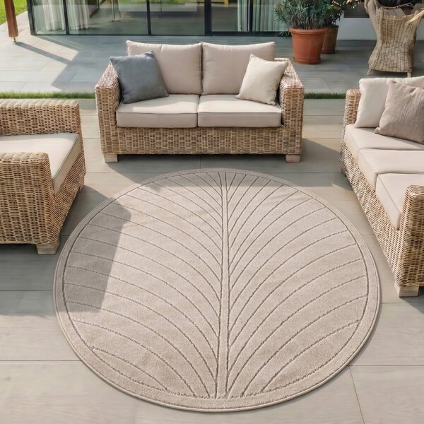 Covor Rotund NOVA V4 Bej 80x80 cm